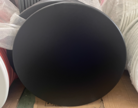 Mesa de Centro Redonda de Hierro Escandinava Contemporánea para Sala de Estar 