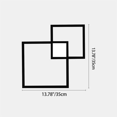 Lámpara de pared LED de acrílico con tira de hierro geométrica de simplicidad contemporánea para dormitorio 