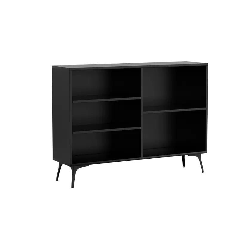 Buffet de rangement contemporain nordique rectangulaire en bois massif multi-fonctionnel avec étagère de présentation 5/7-casiers pour salon 