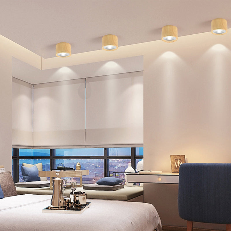 Nordic Cylinder Spotlight LED Flush Mount Ceiling Light