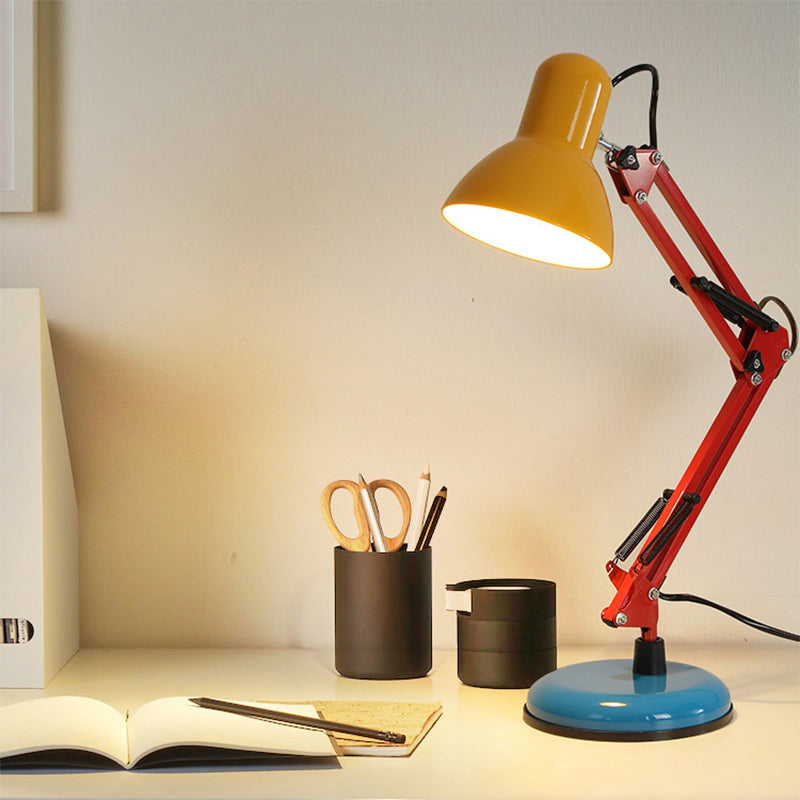 Lámpara de Mesa de Media Círculo de 1 Luz de Hierro Memphis de Simplicidad Moderna para Estudio 