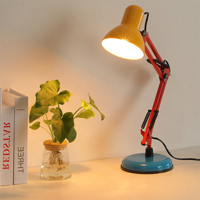 Lámpara de Mesa de Media Círculo de 1 Luz de Hierro Memphis de Simplicidad Moderna para Estudio 