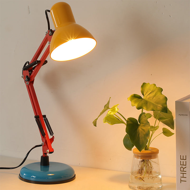 Moderne Einfachheit Memphis Eisen Halbkreis 1-Licht Tischlampe für Studie 