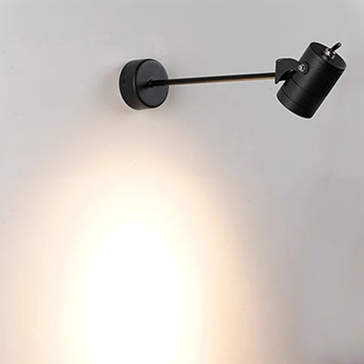 Applique Murale LED Moderne en Aluminium Imperméable Simplicité Moderne avec Cylindre Réglable et Longue Tige pour Patio Extérieur 