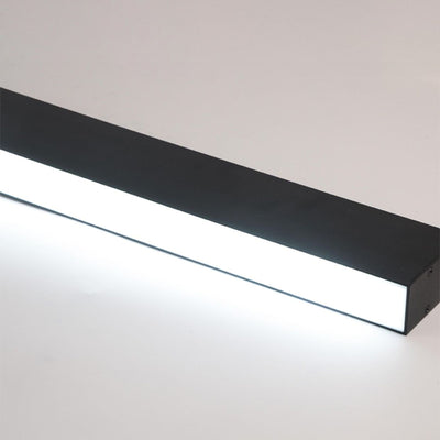 Plafonnier LED en aluminium acrylique long minimaliste moderne pour salon 