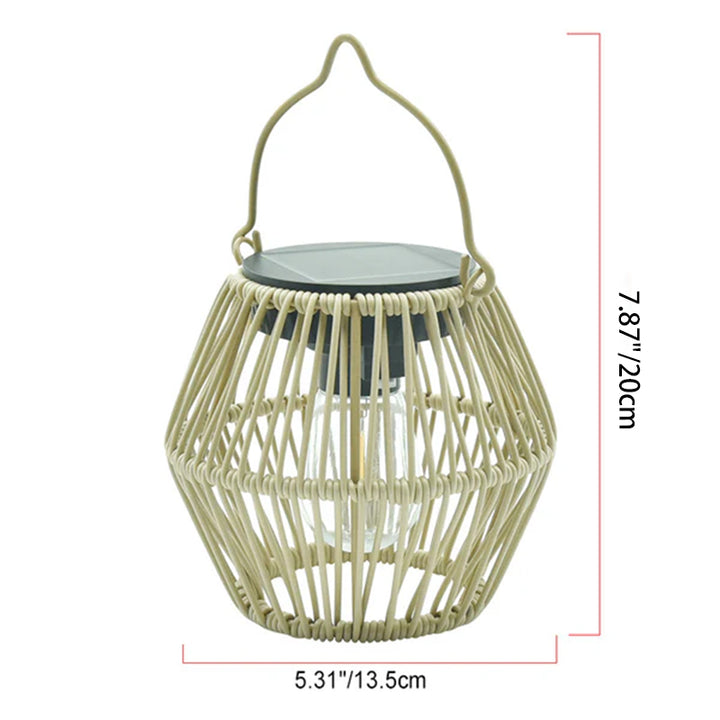 Linterna Solar Impermeable Moderna Minimalista Ovalada de Hardware ABS LED para Exteriores para Jardín 