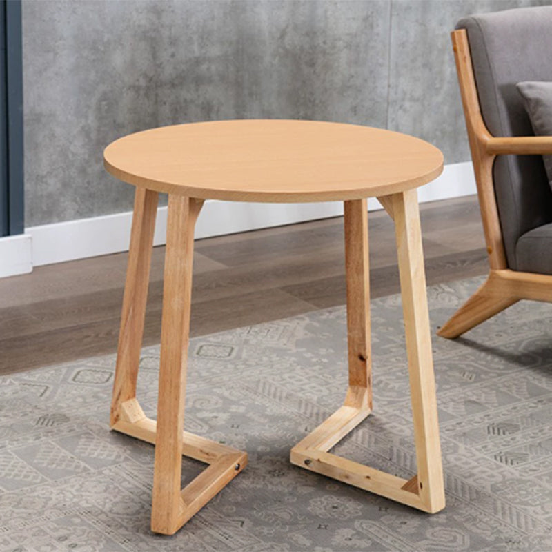 Modern Minimalist Wrap-Style Solid Wood MDF Cotton Linen Iron Accent Chair & Table Set For Living Room