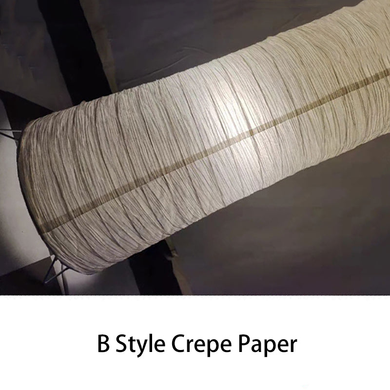 Lámpara de pie contemporánea nórdica de papel con columna cúbica de 2 luces para dormitorio 