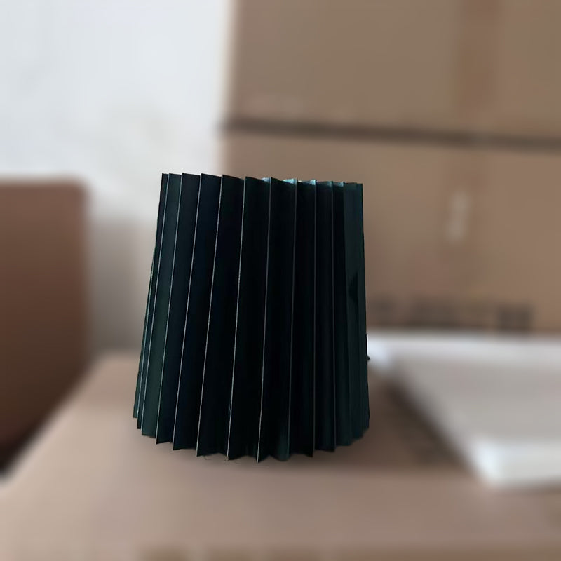 Contemporary Retro Cotton Linen Iron Wood Cylinder Pleated 3/5 Light Chandeliers For Living Room
