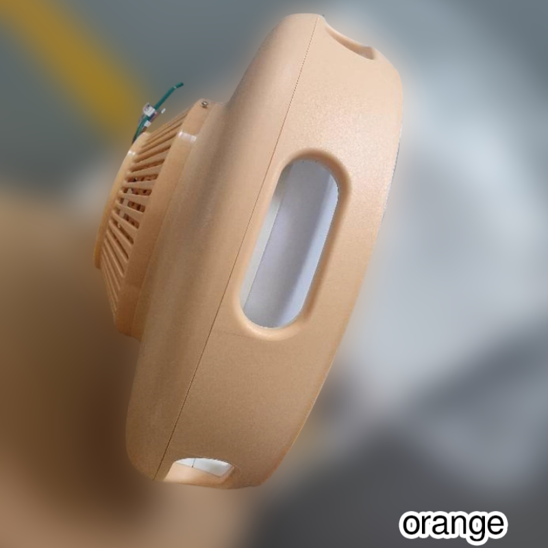 Ventilador de techo contemporáneo nórdico redondo sin aspas de PC acrílico LED semi-empotrado para dormitorio 