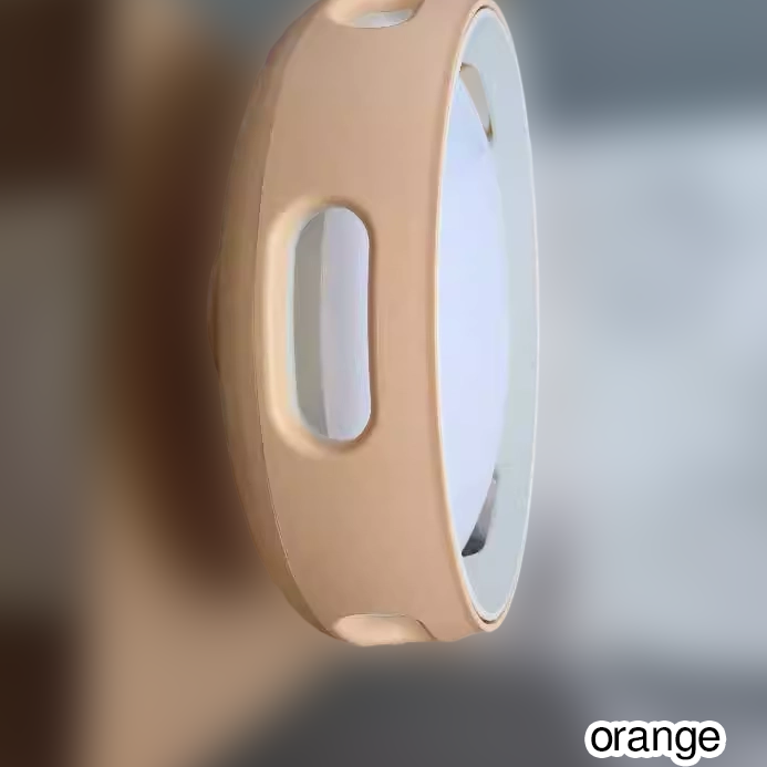 Ventilador de techo contemporáneo nórdico redondo sin aspas de PC acrílico LED semi-empotrado para dormitorio 