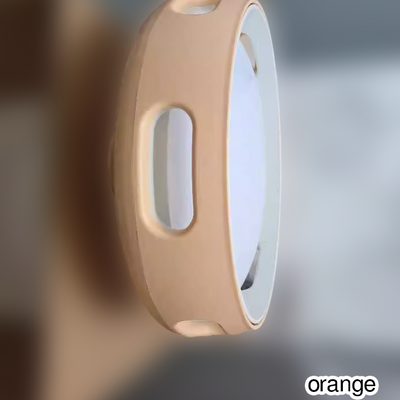 Ventilateur de plafond à LED semi-encastré sans pales en acrylique PC rond nordique contemporain pour chambre 