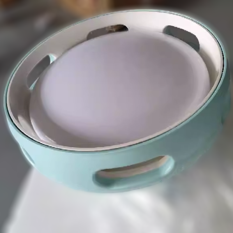 Ventilateur de plafond à LED semi-encastré sans pales en acrylique PC rond nordique contemporain pour chambre 