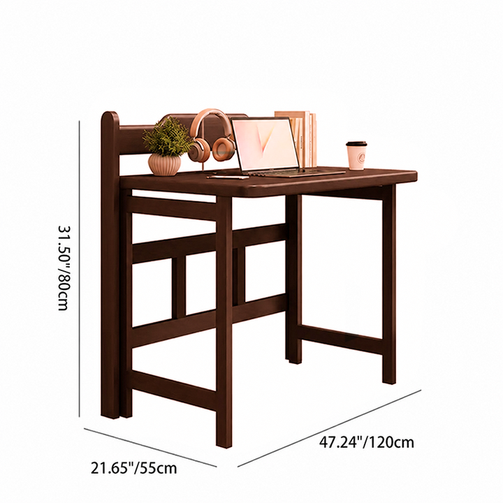 Bureau en bois rectangulaire pliable minimaliste moderne pour bureau à domicile 