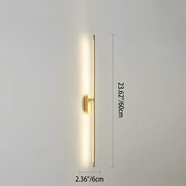 Minimalist Metal Needle 1/2-Light LED Wall Sconce Lamp