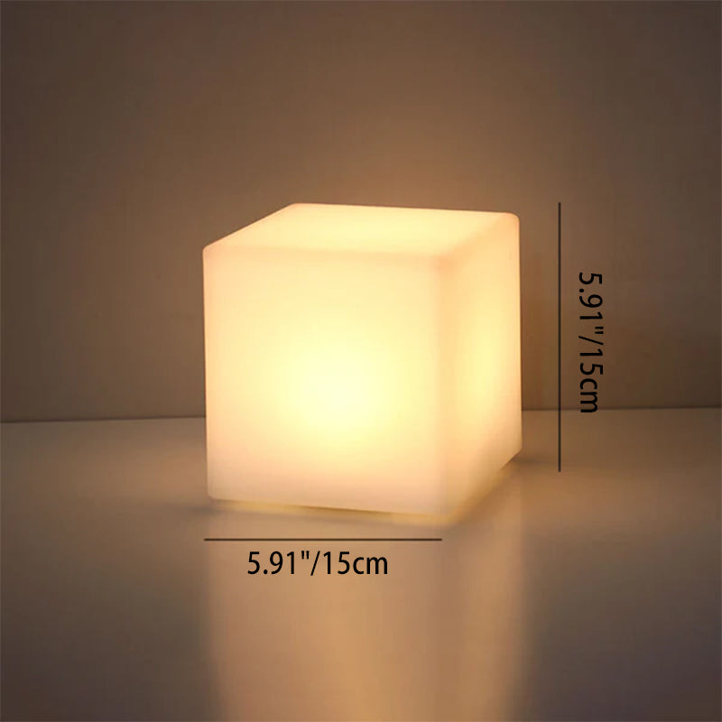 Creative Geometry PE Battery Remote Night Light Decorative Table Lamp