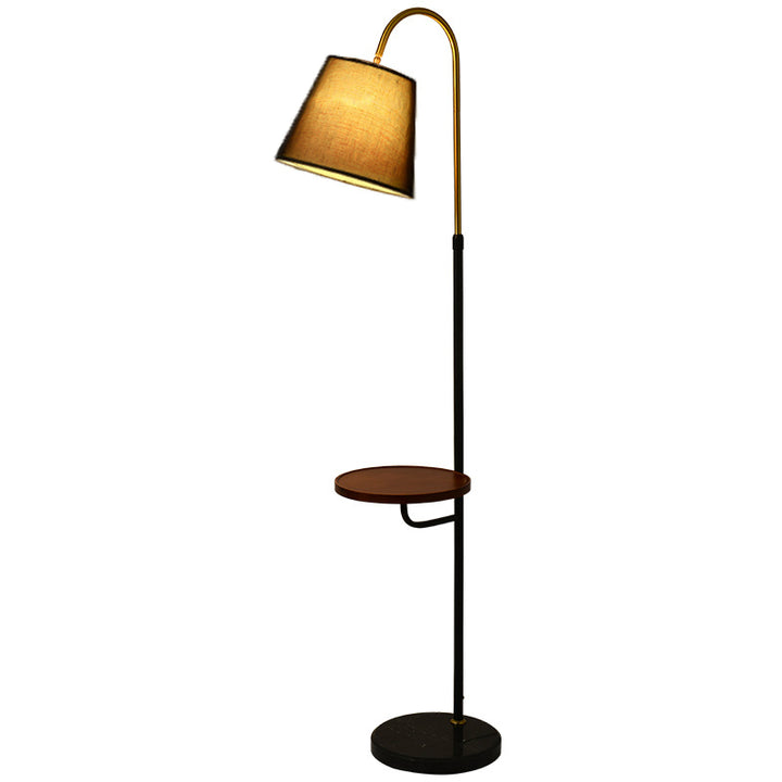 Nordic Light Luxus-Plissee-Stoff-Marmor-Stehlampe mit 1 Licht