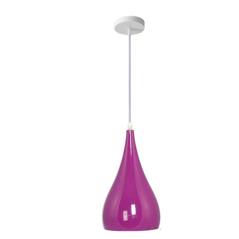 Zeitgenössische nordische Eisen-Holz-Aluminium-Kürbis-Wassertropfen 1-Licht-Pendelleuchte für das Esszimmer 