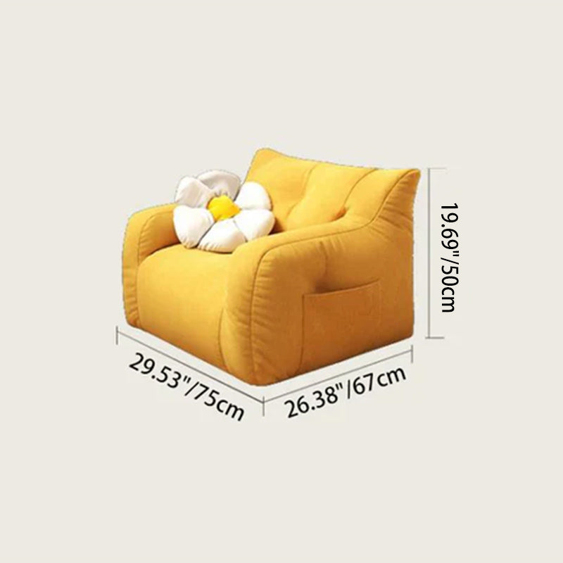 Zeitgenössische nordische rechteckige EPS-Perlen aus Baumwoll-Leinen für Sofa-Rückenlehne und Armlehne im Wohnzimmer 