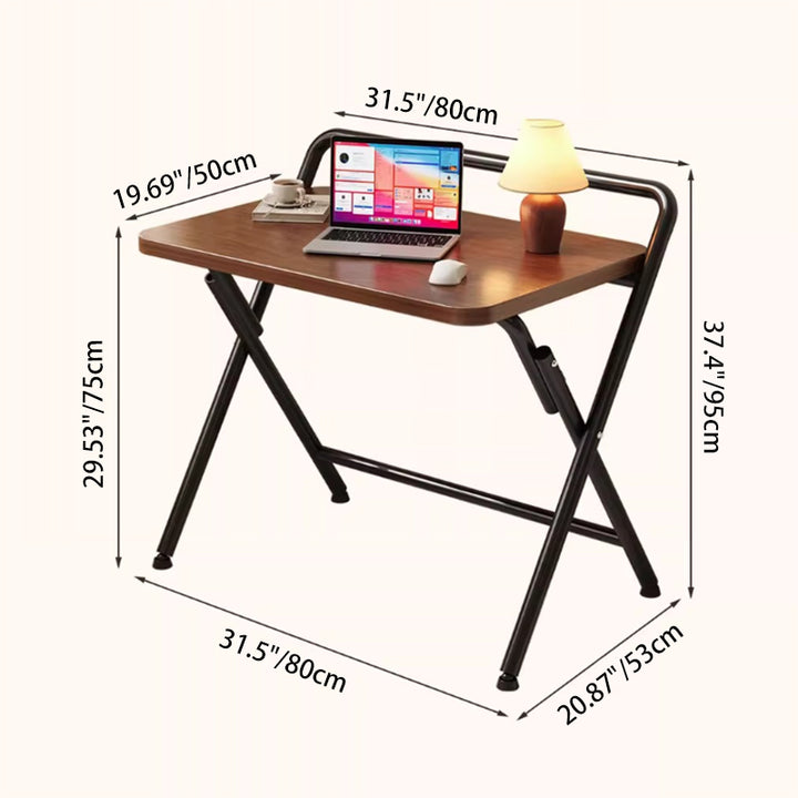 Moderne minimalistische rechteckige MDF-Eisen-Klapptische für das Homeoffice 