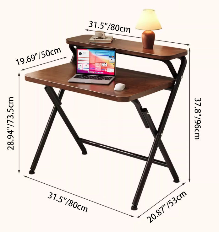 Moderne minimalistische rechteckige MDF-Eisen-Klapptische für das Homeoffice 