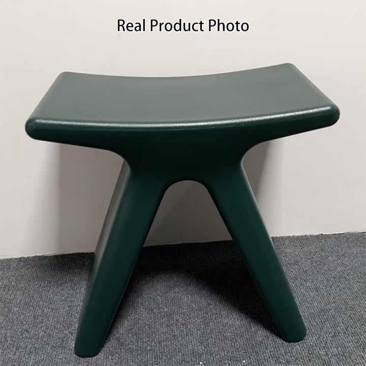 Modern Minimalist Geometric PE Plastic Kids Low Stool Backless Armless For Hallway