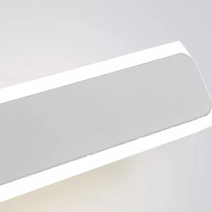 Moderne minimalistische rechteckige Eisen-Acryl-LED-Wandleuchte für das Wohnzimmer 