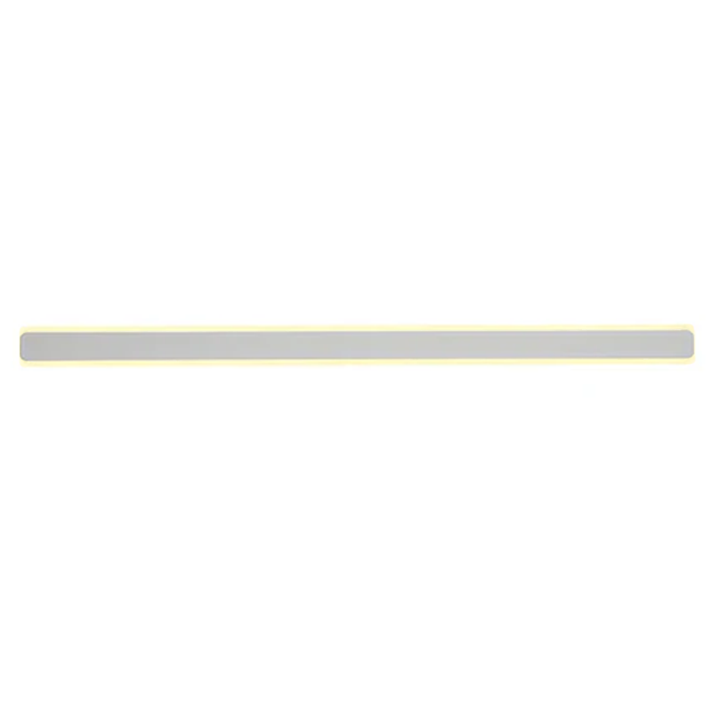 Moderne minimalistische rechteckige Eisen-Acryl-LED-Wandleuchte für das Wohnzimmer 