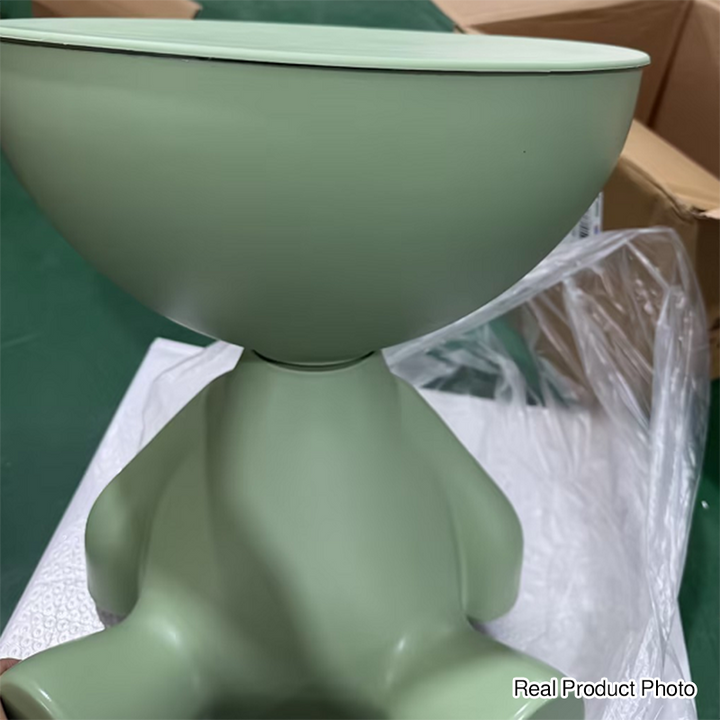 Contemporary Creative Bear Round Plastic Side Table For Living Room