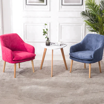 Silla de comedor de madera maciza con respaldo y reposabrazos de terciopelo rectangular nórdico contemporáneo para comedor 