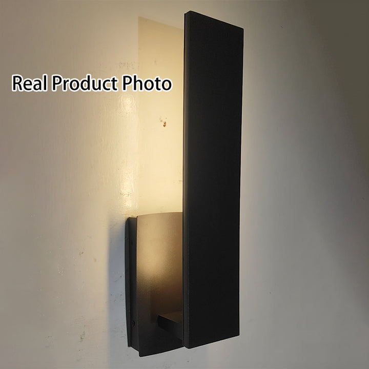 Contemporary Simplicity Geometric Design Aluminum Outdoor Waterproof LED Wall Sconce Lamp For Garden