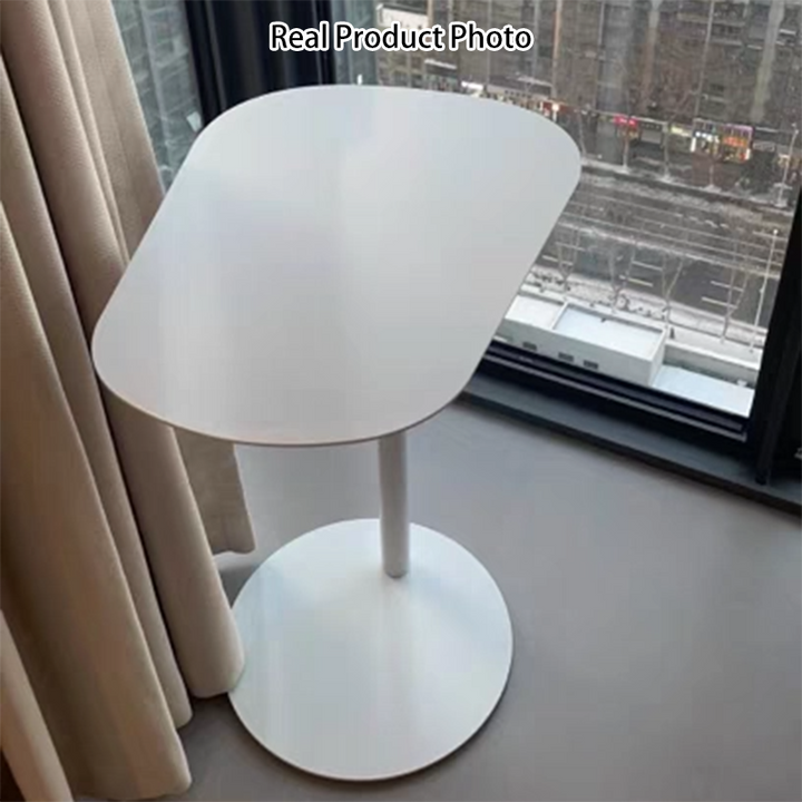 Moderner minimalistischer geometrischer runder Beistelltisch aus Eisen und Kohlenstoffstahl für das Wohnzimmer 