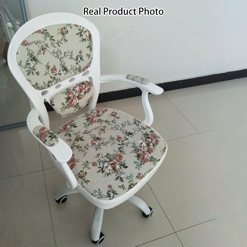 Chaise de bureau en tissu de simplicité moderne en nylon et cuir PU avec dossier et accoudoirs pour bureau à domicile 