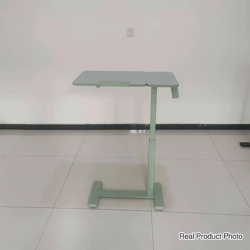Moderner minimalistischer rechteckiger höhenverstellbarer Schreibtisch aus mitteldichter Faserplatte und Eisen, 1-stufig, für das Home Office 
