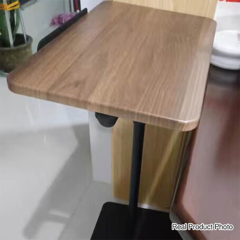 Moderne Schlichtheit Rechteckiger, wendbarer Beistelltisch aus mitteldichter Faserplatte und Kohlenstoffstahl mit 1 Ebene für das Wohnzimmer 