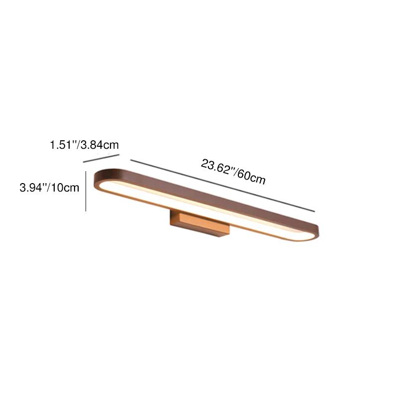 Modern Minimalist Circular Aluminum Vanity Light LED Mirror Front Wall Sconce Lamp For Bathroom