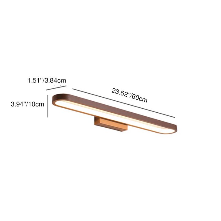 Modern Minimalist Circular Aluminum Vanity Light LED Mirror Front Wall Sconce Lamp For Bathroom