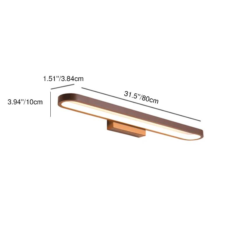 Modern Minimalist Circular Aluminum Vanity Light LED Mirror Front Wall Sconce Lamp For Bathroom