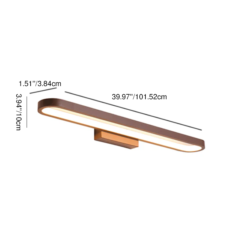 Modern Minimalist Circular Aluminum Vanity Light LED Mirror Front Wall Sconce Lamp For Bathroom