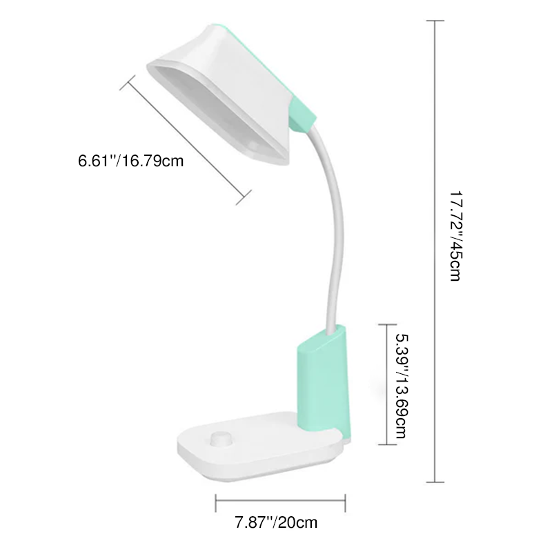 Modern Simplicity Hose USB Knob Adjustable LED Reading Desk Lamp For Study