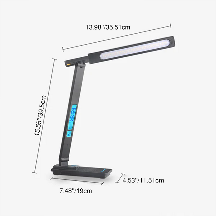 Lampe de bureau à chargement sans fil LED rotative multifonctionnelle simple 