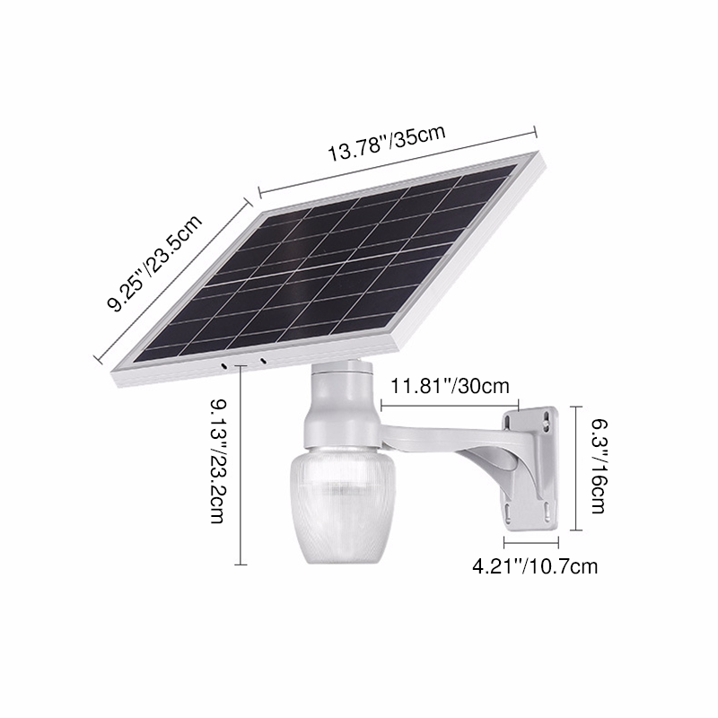 Patio solaire pêche pomme ombre LED décoration extérieure applique murale lampe 