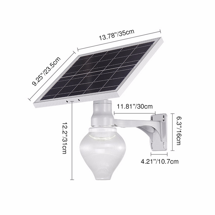 Patio solaire pêche pomme ombre LED décoration extérieure applique murale lampe 