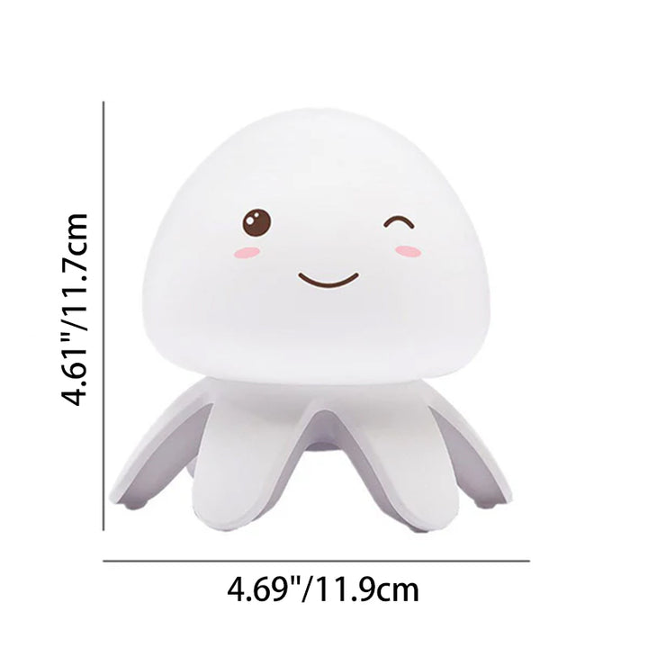 Lampe de Table LED en Silicone, méduse créative, musique, télécommande Rechargeable par USB, veilleuse 
