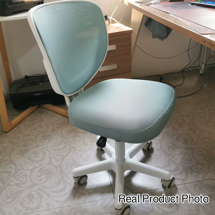 Simplicité Contemporaine Dossier De Chaise De Bureau En Nylon À Mailles En Plastique Sans Accoudoirs Pour Bureau À Domicile 