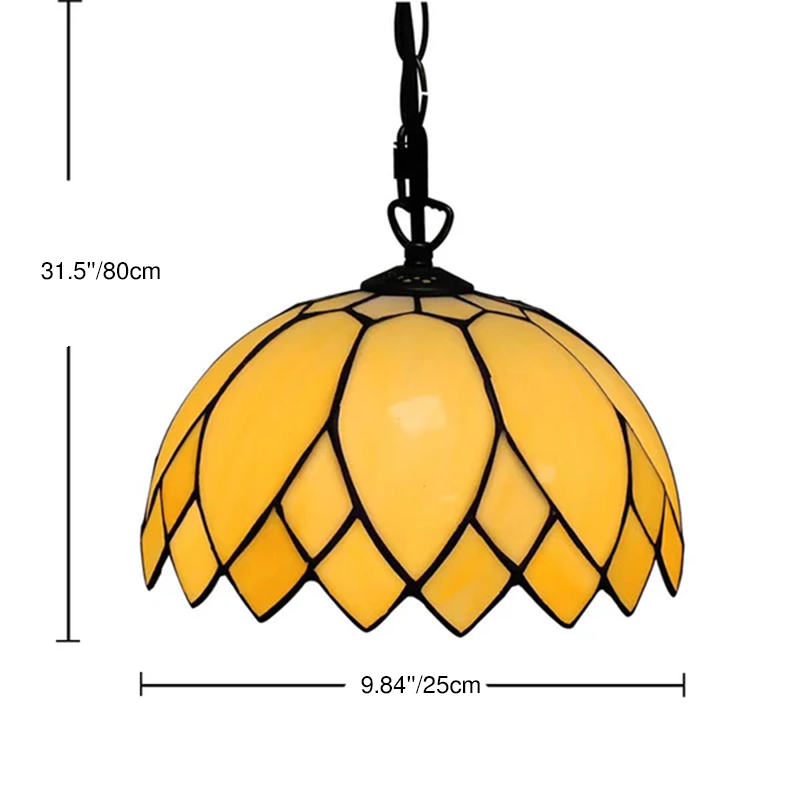 Traditional European Style Milk White Glass Resin Metal Dome 1-Light Pendant Light