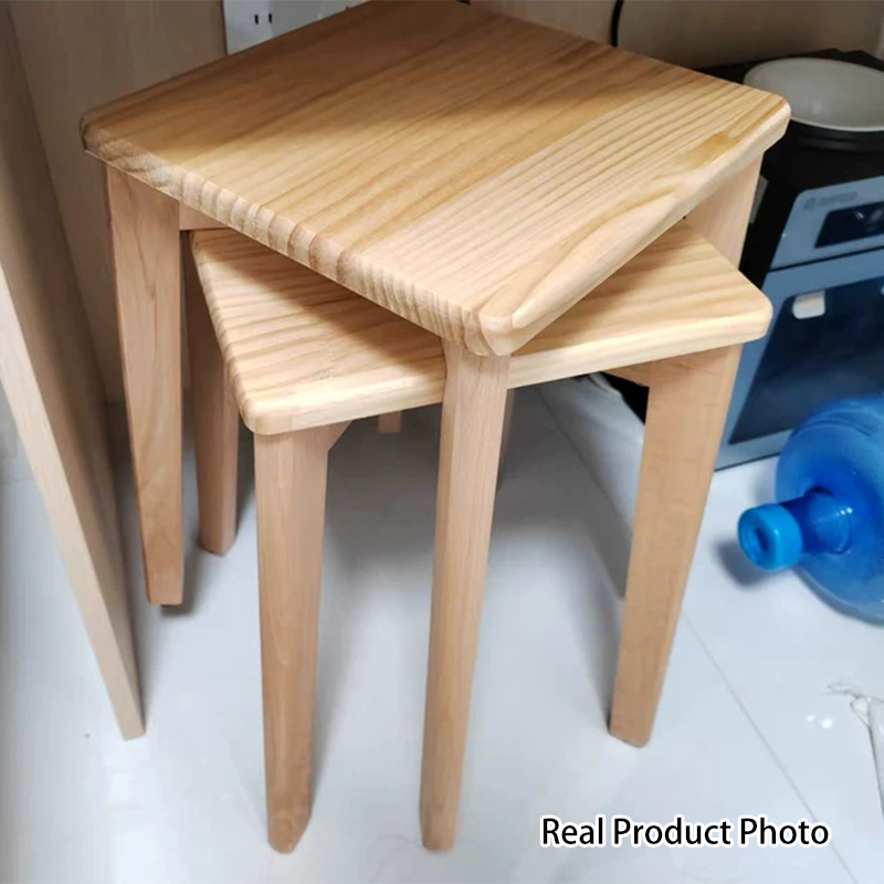 Modern Minimalist Square Upholstered Plywood Beech Wood Technology Fabric Dining Chair For Dining Room