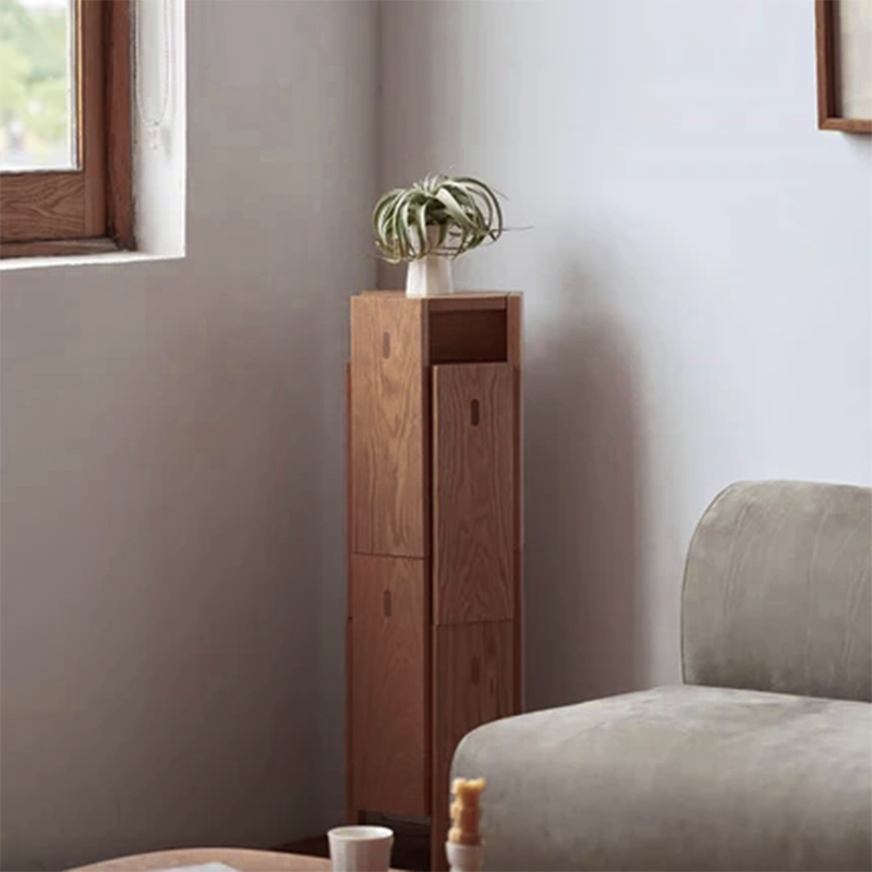 Simplicité Moderne Tabouret Bas Hexagonal en Bois Massif en Forme de Nid d&