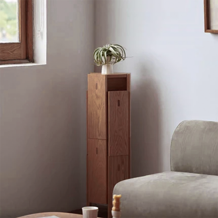 Simplicité Moderne Tabouret Bas Hexagonal en Bois Massif en Forme de Nid d&