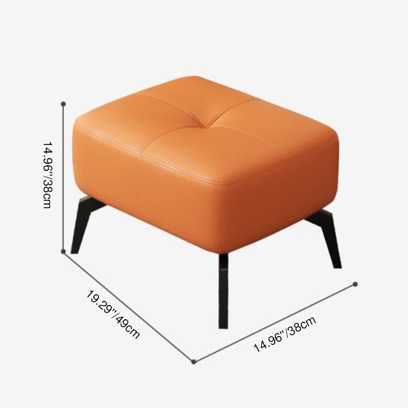 Silla de acento contemporánea escandinava cuadrada, tapizada en tela sintética, de acero al carbono, con respaldo y reposabrazos, para sala de estar 